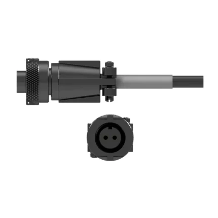 D2H – Conector de 2 Pines Estilo MIL con Backshell de Aleación de Zinc