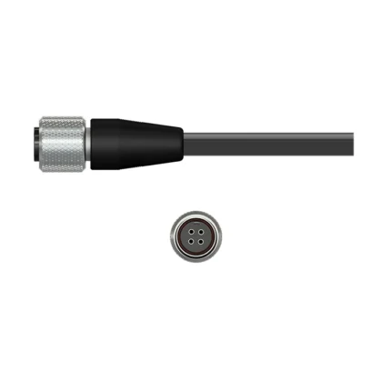 J4NG – Conector de 4 Pines con Backshell Aterrizado y Carcasa de Nylon