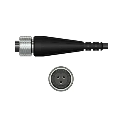 K3C – Conector de 3 Pines con Alivio de Tensión de Goma