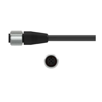 M4N – Conector de 4 Pines M12 con Carcasa de Nylon