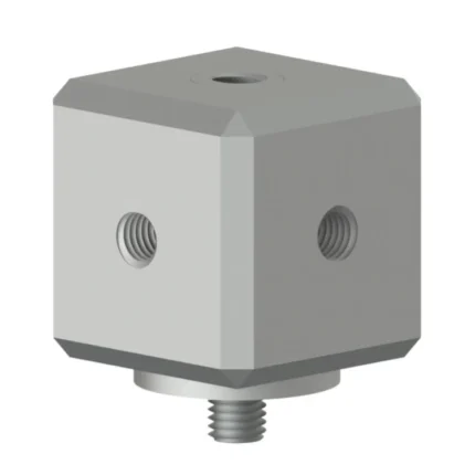 MH144-1A - Bloque de Montaje Triaxial con Perno Cautivo